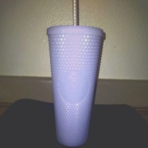 Studded lilac iridescent venti tumbler